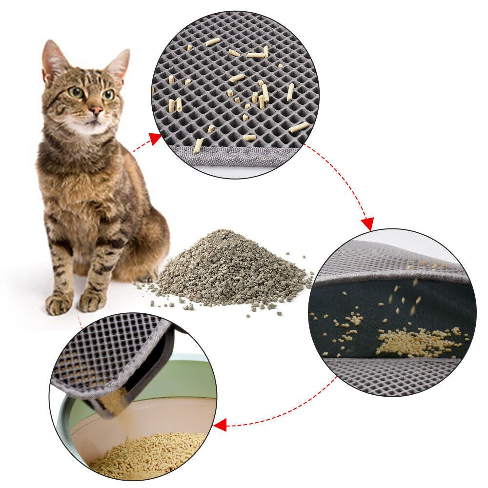Tapete para Gatos, Arenero a Prueba de Agua